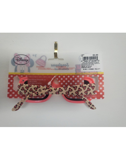 Kids Disney Sunglasses Minnie Mouse UV400 Pink White Polka Dots New With Tags